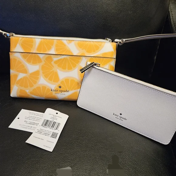 Kate Spade Sadie Orange Toss Crossbody Set Nwt *Sold Out Online And In Stores* - Picture 5 of 12